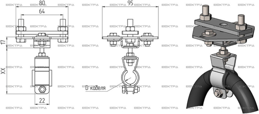 Кабельная тележка СВ-10К Вектра